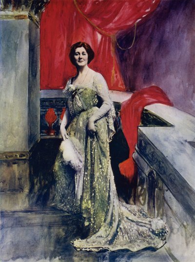 Miss Miriam Clements (farvefoto) af English Photographer